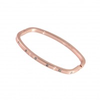 Rose Gold Screw Bolt Arm Candy Bangle